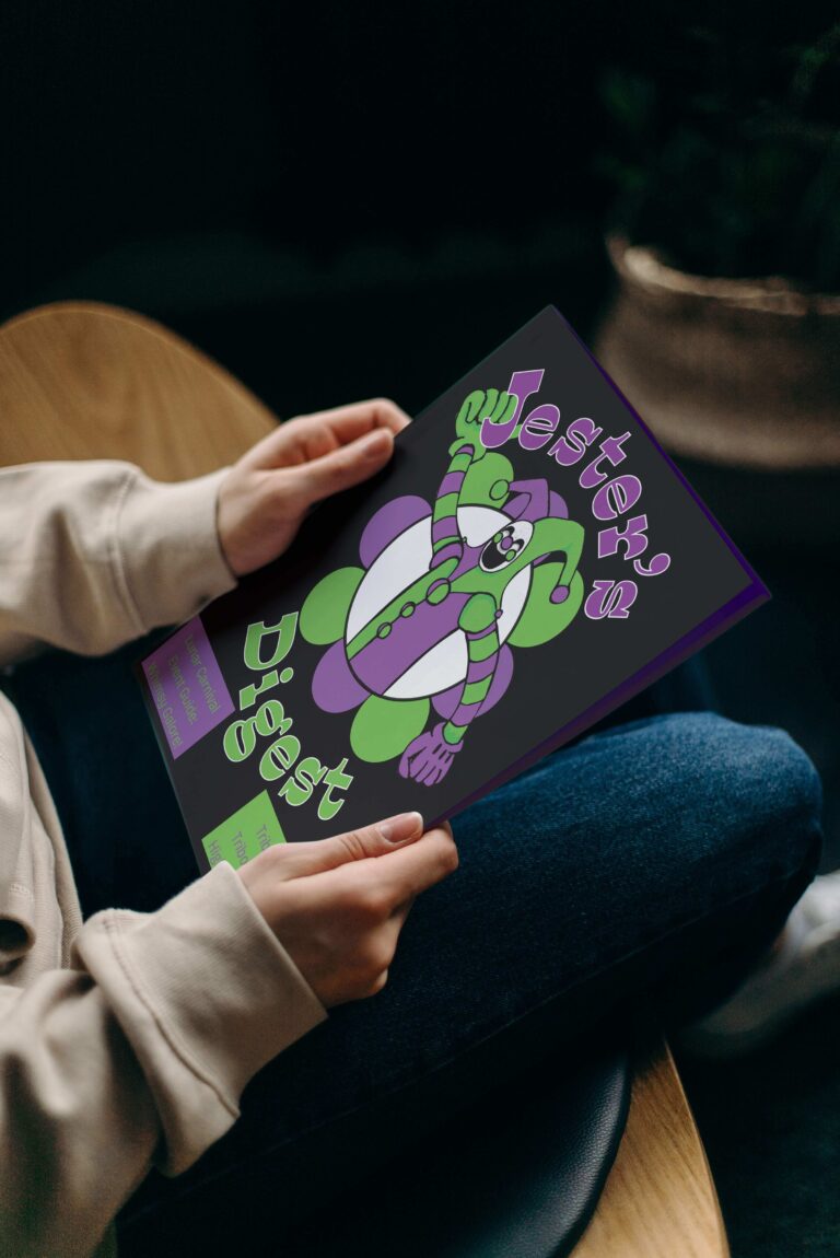 hand held magazine mockup compressed